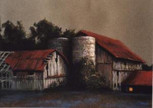 Moonlit Barn