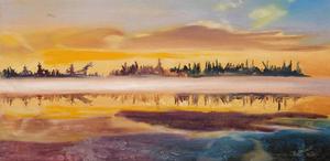 Evening Fog On The Lake