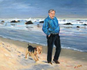 Lou and Josh on the Beach