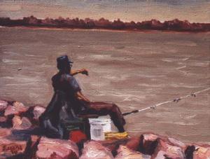 Fishing At Hoover Dam